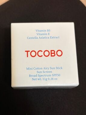 TOCOBO Mini Cotton Airy Sun Stick SPF 50 Broad Spectrum - NIB K-Beauty